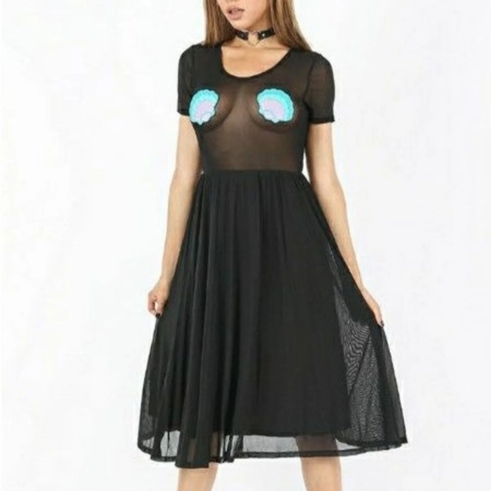 Iron fist sheer mermaid shells dress